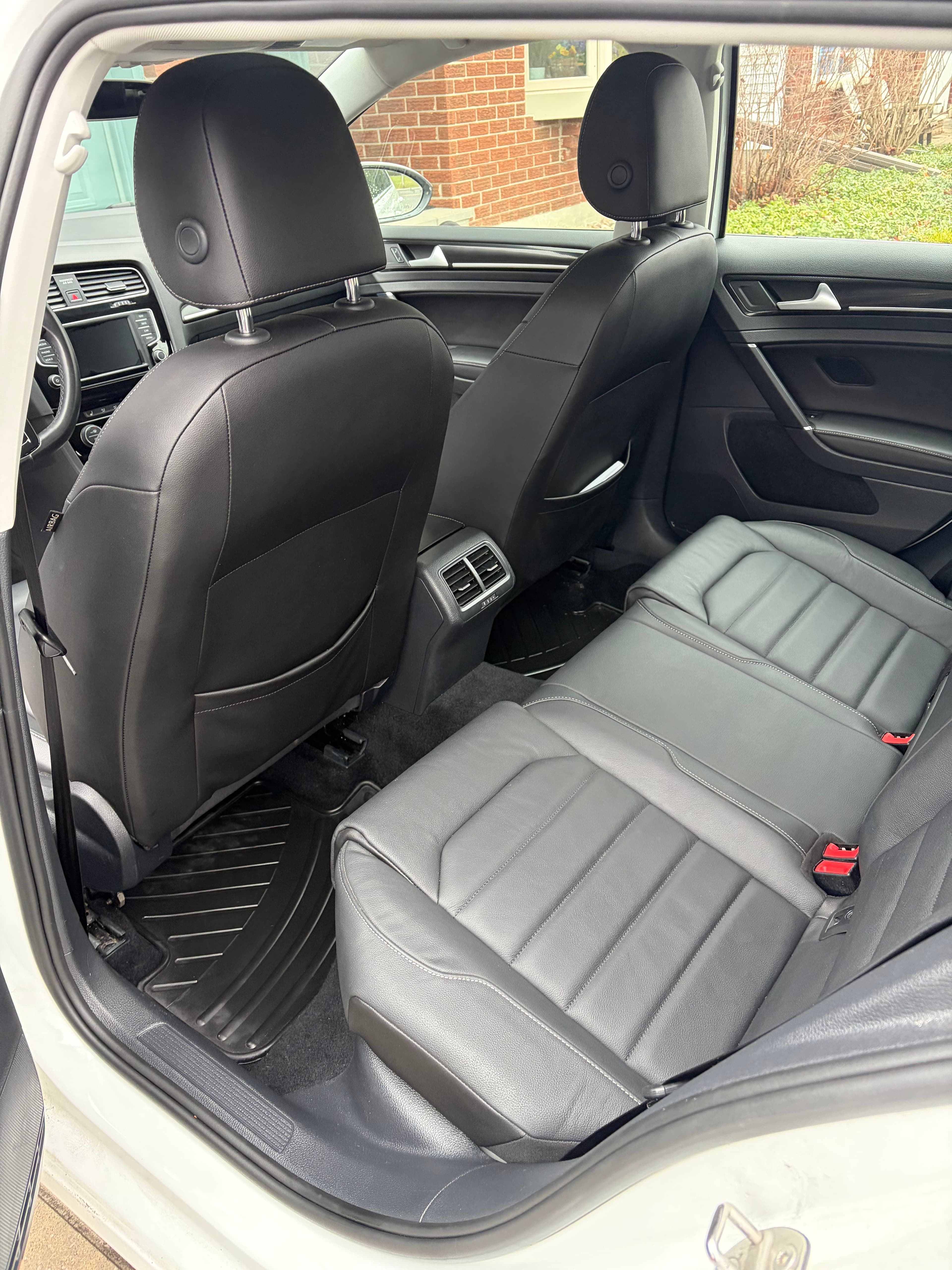 Leather backseats